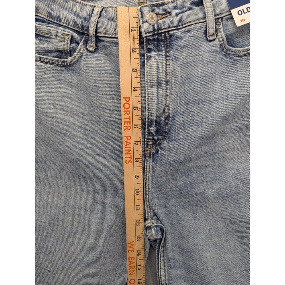 Old Navy Higher High-Rise Flare Jeans Womens 10 Blue Light Wash Denim 32x32 - Picture 7 of 16